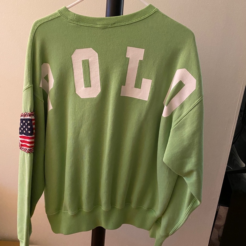 Embroidered Fleece Pullover - Ralph Lauren - Size small